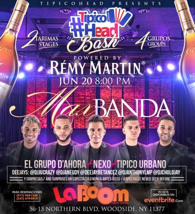 Event - En Concierto Max Banda, El Grupo D'Ahora, Nexo & Tipico Urbano - Queens, New York - June 20, 2019 | concert tickets