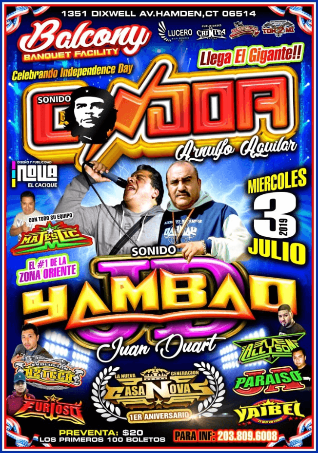 Event - Sonido Condor, Sonido Yamba y mas en Concierto - Hamden, Connecticut - July 3, 2019 | concert tickets