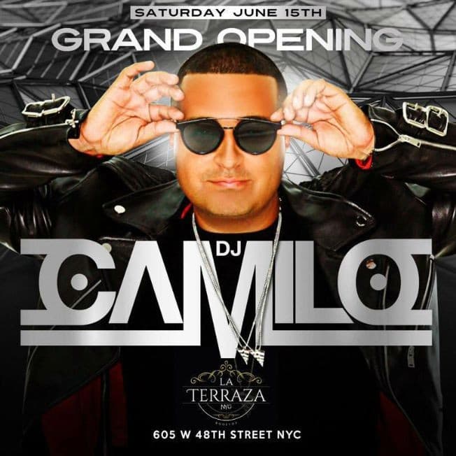 Event - Grand Opening Of DJ Camilo Live At La Terraza NYC - New York, New York - June 15, 2019 | concert tickets