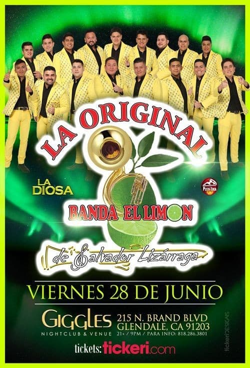 Event - LA ORIGINAL BANDA EL LIMON EN LOS ANGELES - Glendale, California - June 28, 2019 | concert tickets