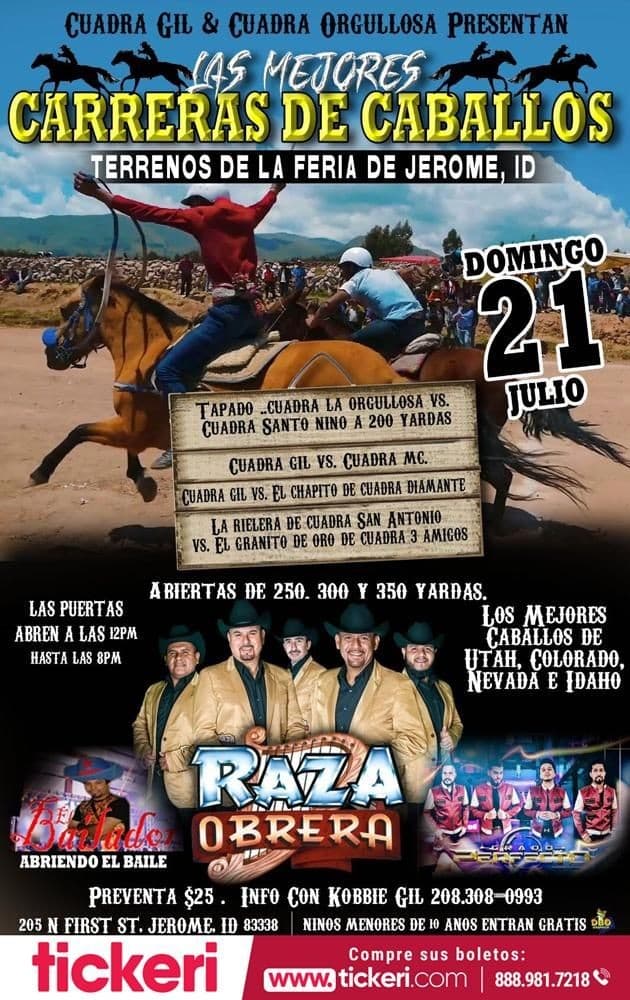 Event - Carreras De Caballos,Terrenos de la Feria De Jerome,ID - Jerome, Idaho - July 21, 2019 | concert tickets