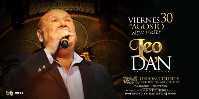 Event - Leo Dan en Rahway,NJ - Rahway, New Jersey - 30 de agosto de 2019 | concert tickets