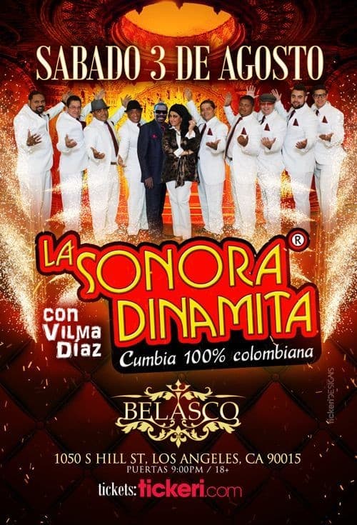 Event - LA SONORA DINAMITA EN LOS ANGELES - Los Angeles, California - August 3, 2019 | concert tickets