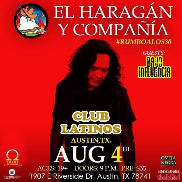 Event - El Haragan y compañia En Austin,TX - Austin, Texas - August 4, 2019 | concert tickets