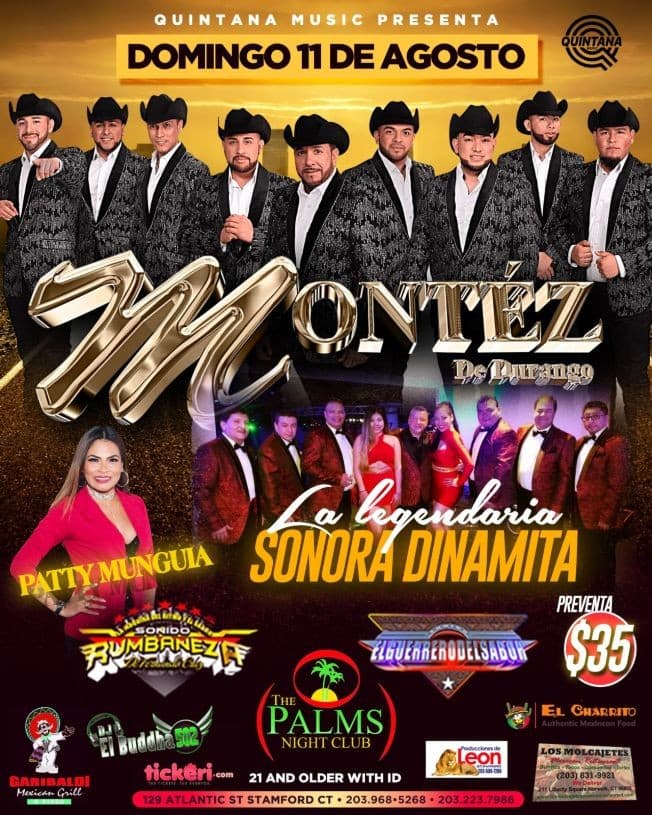 Event - Montez De Durango y Sonora Dinamita En Stamford,CT - Stamford, Connecticut - August 11, 2019 | concert tickets