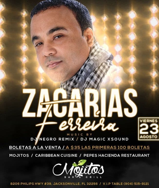 Event - Zacarias Ferreira En Concierto En Jacksonville,FL - Jacksonville, Florida - August 23, 2019 | concert tickets