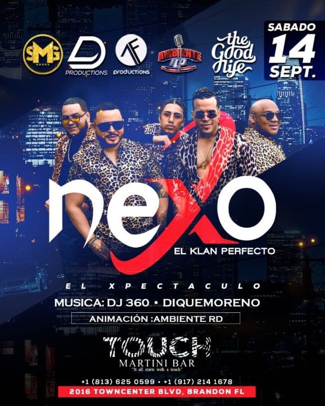 Event - Grupo tipico ”Nexo El clan perfecto” En concierto - Brandon, Florida - September 14, 2019 | concert tickets