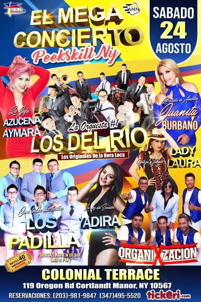 Event - EL MEGA CONCIERTO DE ECUADOR EN PEEKSKILL NY - QUEENS, New York - August 24, 2019 | concert tickets