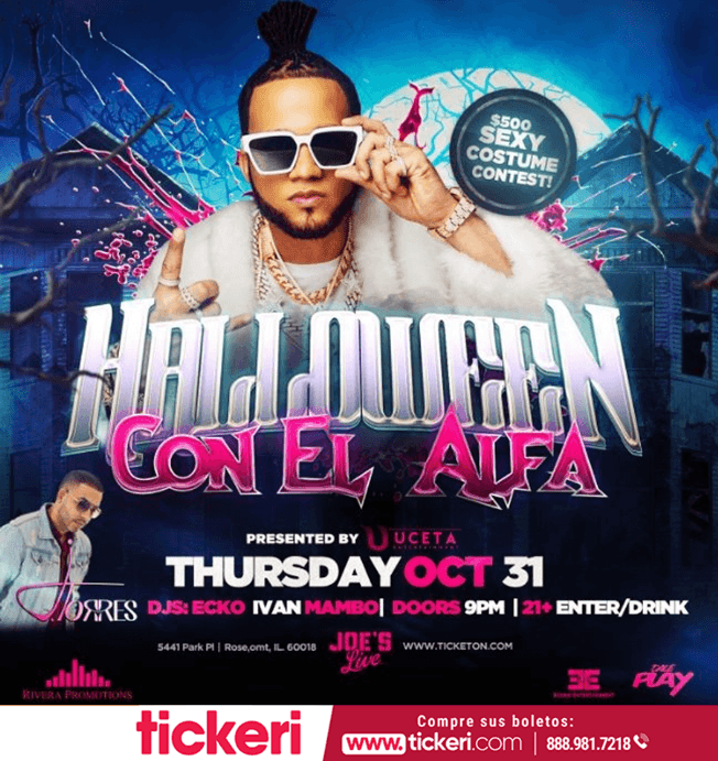 Event - El Alfa en Chicago - Rosemont, Illinois - October 31, 2019 | concert tickets