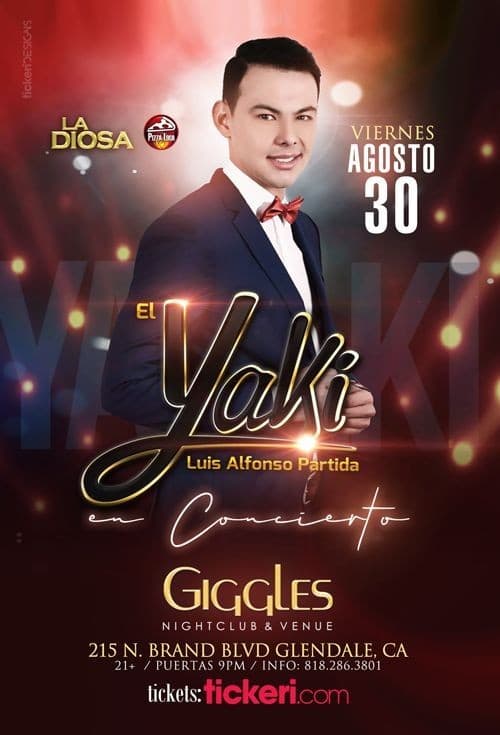 Event - EL YAKI EN LOS ANGELES - Glendale, California - August 30, 2019 | concert tickets