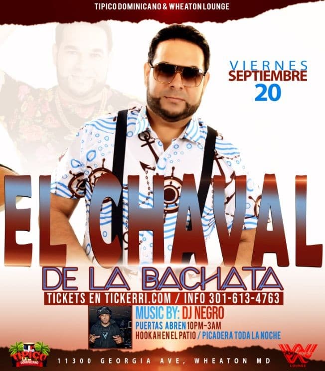 Event - EL CHAVAL DE LA BACHATA VIERNES SEPTIEMBRE 20 CANCELED - Silver Spring, Maryland - September 20, 2019 | concert tickets