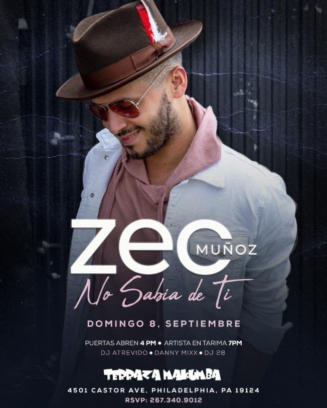 Event - Zeo Muñoz En Concierto En Philadelphia PA - Philadelphia, Pennsylvania - September 8, 2019 | concert tickets