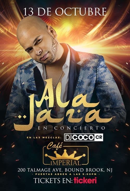 Event - ALA JAZA EN NEW JERSEY - Bound Brook, New Jersey - October 13, 2019 | concert tickets