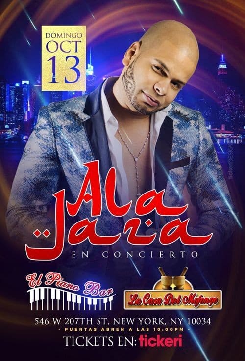 Event - ALA JAZA EN NEW YORK - New York, New York - October 13, 2019 | concert tickets