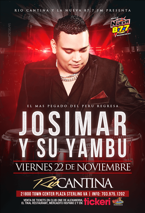 Event - Josimar y su Yambu en Virginia-CANCELED - Sterling, Virginia - November 22, 2019 | concert tickets