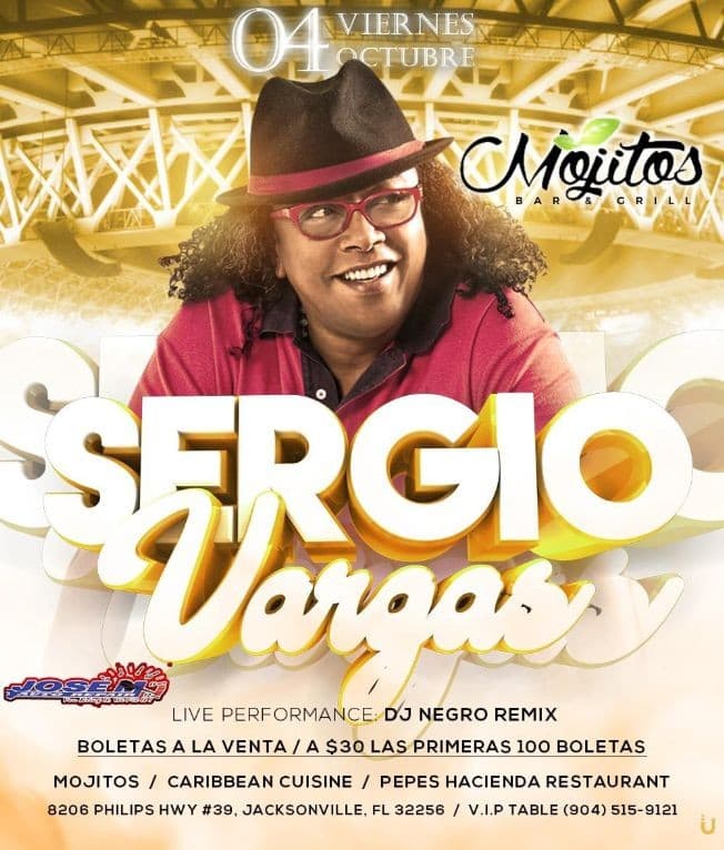 Event - Sergio Vargas En Concierto En Jacksonville,FL - Jacksonville, Florida - October 4, 2019 | concert tickets