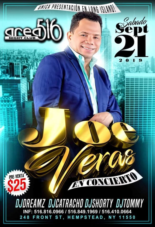 Event - Joe Veras - Hempstead, New York - September 21, 2019 | concert tickets