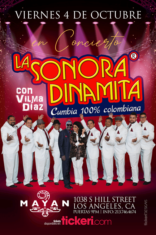 Event - LA SONORA DINAMITA EN LOS ANGELES - Los Angeles, California - October 4, 2019 | concert tickets