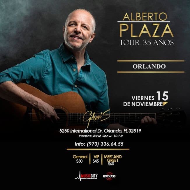 Event - Alberto Plaza en Concierto Orlando - Orlando, Florida - November 15, 2019 | concert tickets