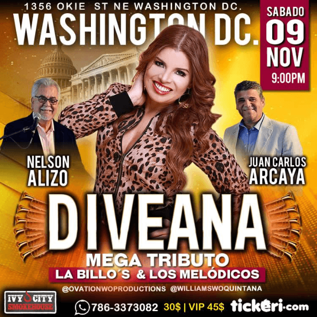 Event - Diveana: Mega Tributo a La Billo's y Los Melodicos - Washington, District Of Columbia - November 9, 2019 | concert tickets