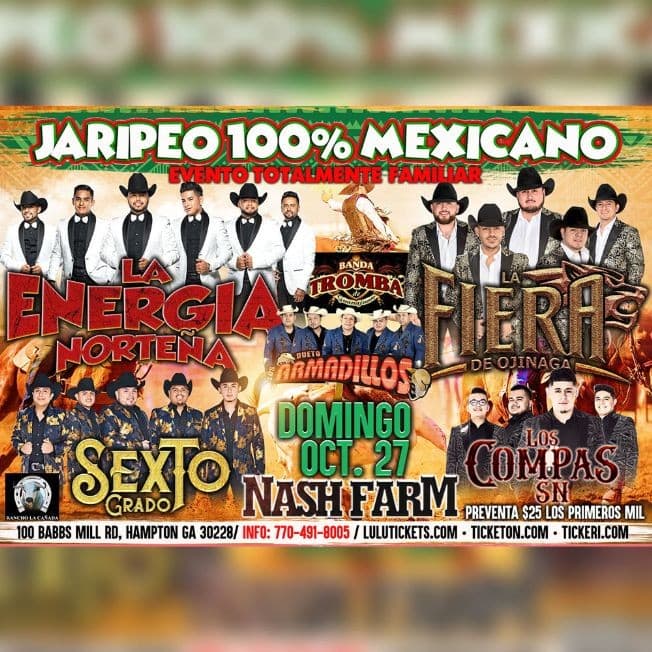 Event - Jaripeo 100% Mexicano - Norcross, Georgia - October 27, 2019 | concert tickets