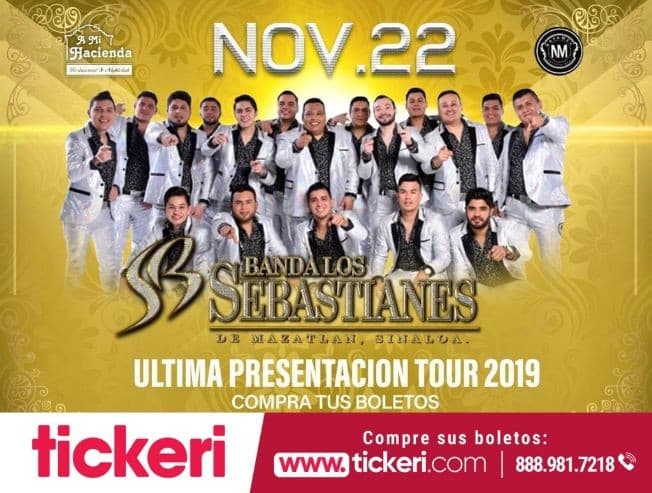 Event - Banda Los Sebastianes De Mazatlan Sinaloa En Concierto En Pico Rivera,CA - Pico Rivera, California - November 22, 2019 | concert tickets