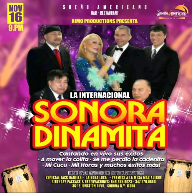 Event - La Internacional SONORA DINAMITA - Corona, New York - November 16, 2019 | concert tickets