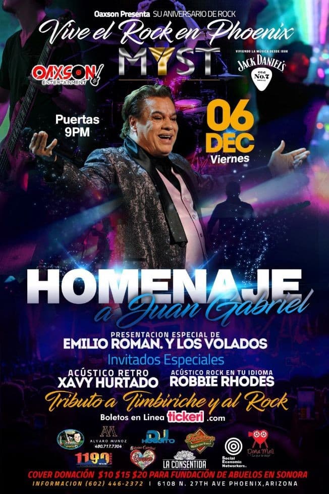 Event - Homenaje  A Juan Gabriel En Phoenix,AR - Phoenix, Arizona - December 6, 2019 | concert tickets