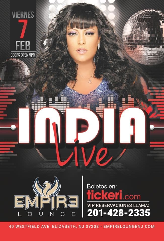 Event - India Live At Empire Lounge - Elizabeth, New Jersey - February 7, 2020 | concert tickets