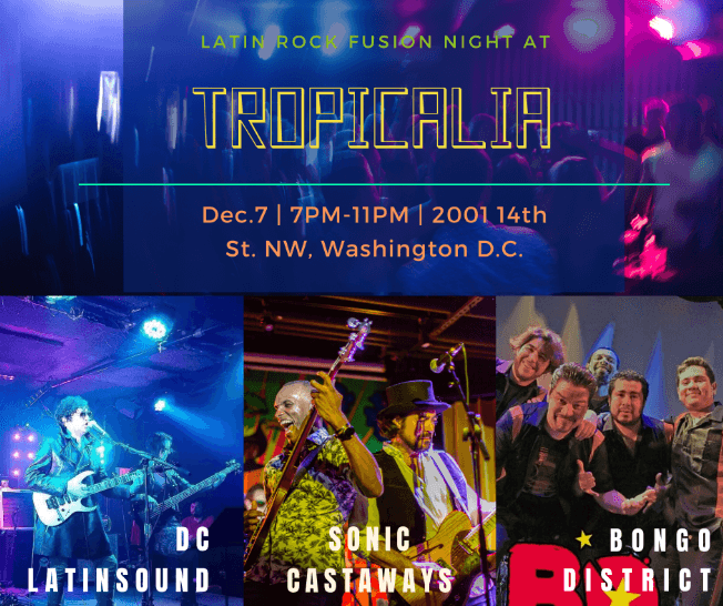 Event - Sonic Castaways, DC LatinSound & Bongo District Live! - Washington, District Of Columbia - December 7, 2019 | concert tickets