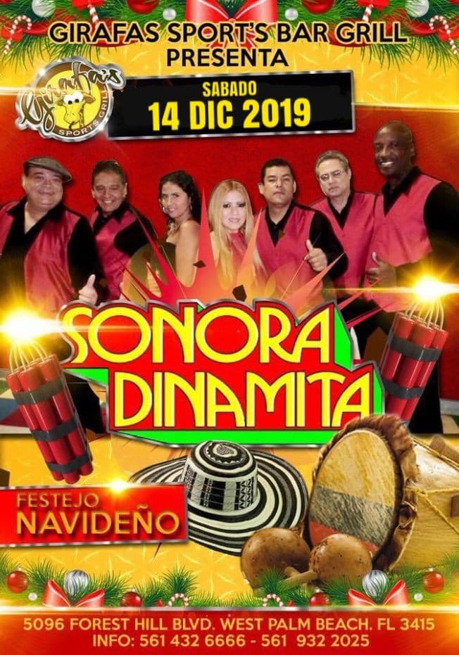 Event - Sonora Dinamita(Cumbia) en West Palm Beach - West Palm Beach, Florida - December 14, 2019 | concert tickets