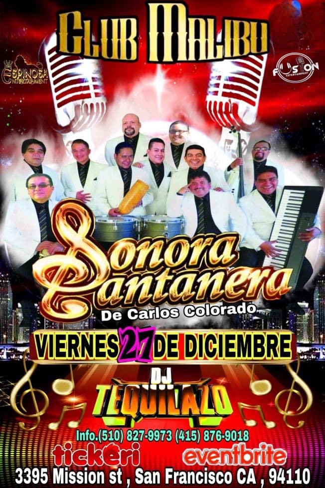 Event - La sonora santanera el último baile del año - San Francisco, California - December 27, 2019 | concert tickets