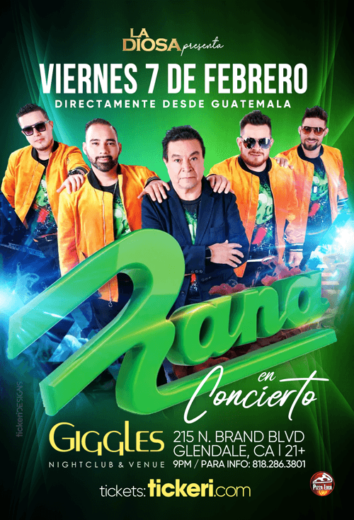 Event - GRUPO RANA EN LOS ANGELES - Glendale, California - February 7, 2020 | concert tickets