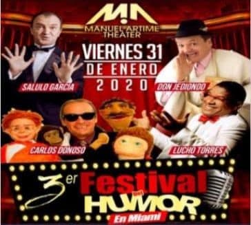 Event - 3er Festival Del Humor En Miami,FL - Miami, Florida - January 31, 2020 | concert tickets