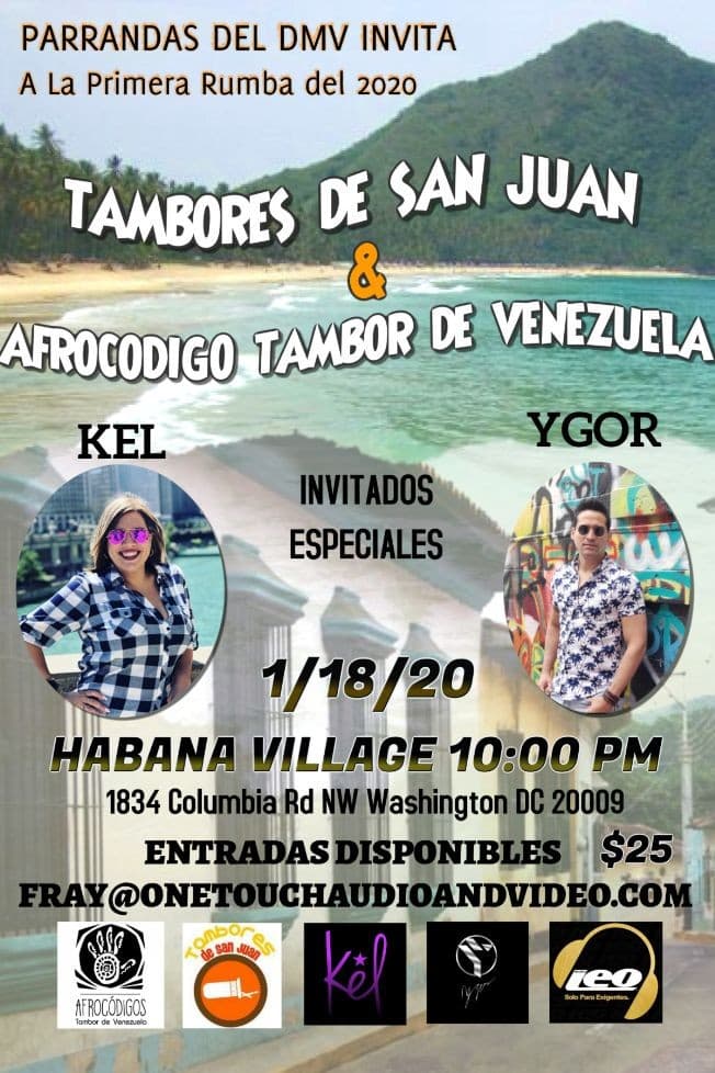 Event - Tambores de San Juan & Afrocodigo - Washington, District Of Columbia - January 18, 2020 | concert tickets