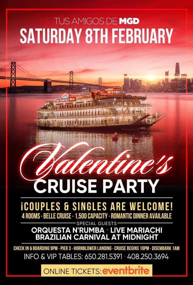 Event - Valentines Singles & Couples Cruise Party - San Francisco, California - February 8, 2020 | concert tickets