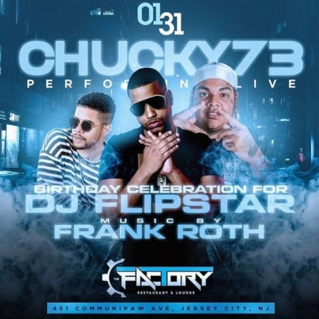 Event - Latin Mix Fridays DJ Flipstar Birthday Bash Chucky 73 At The Factory - Jersey City, New Jersey - January 31, 2020 | concert tickets