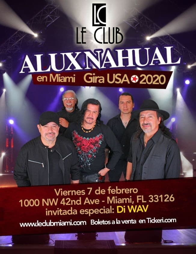 Event - Alux Nahual en Miami - Miami, Florida - February 7, 2020 | concert tickets