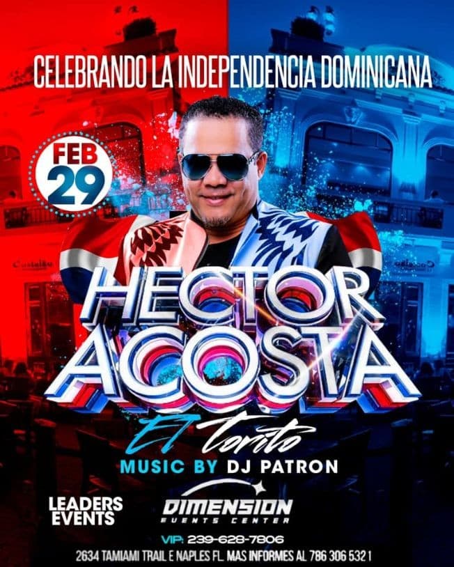 Event - HECTOR ACOSTA EL TORITO - naples, Florida - February 29, 2020 | concert tickets