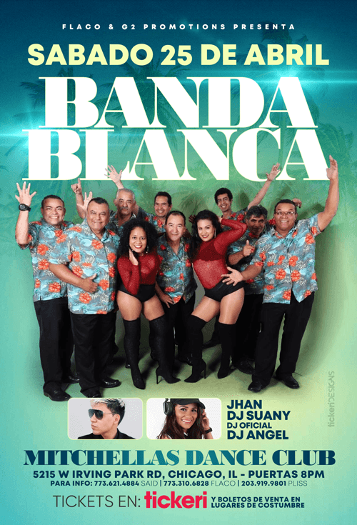 Event - La Banda Blanca y Mas En Chicago, IL - Chicago, Illinois - April 25, 2020 | concert tickets