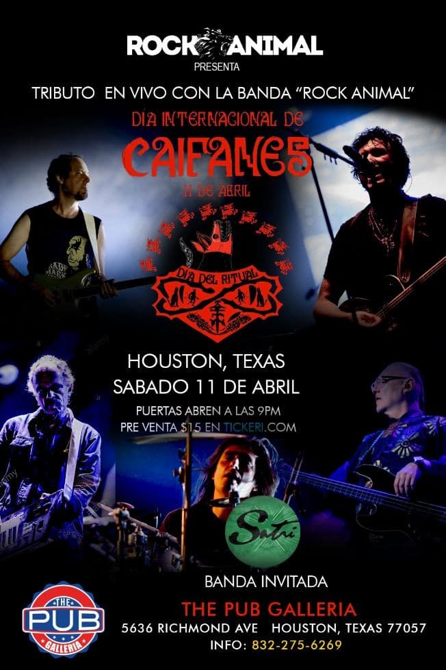 Event - Tributo a Caifanes Dia Internacional - Houston, Texas - April 11, 2020 | concert tickets