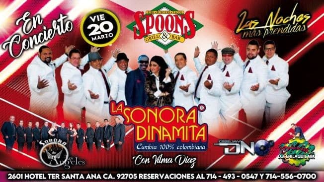 Event - Sonora Dinamita y Sonora Los Angeles En Santa Ana,CA CANCELED - Santa Ana, California - March 20, 2020 | concert tickets