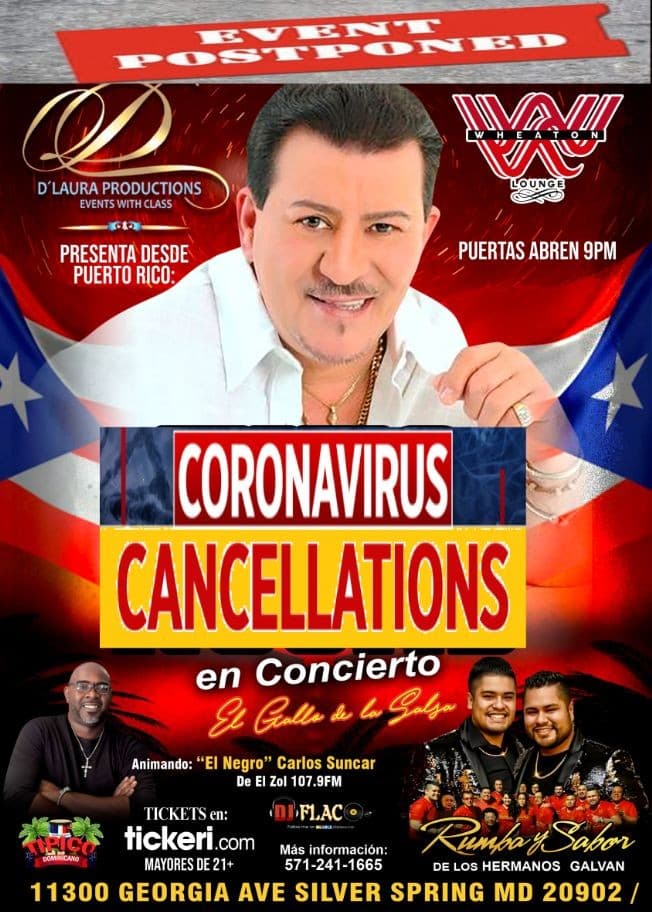 Event - POSTPONED: TITO ROJAS EN CONCIERTO - Silver Spring, Maryland - May 29, 2020 | concert tickets