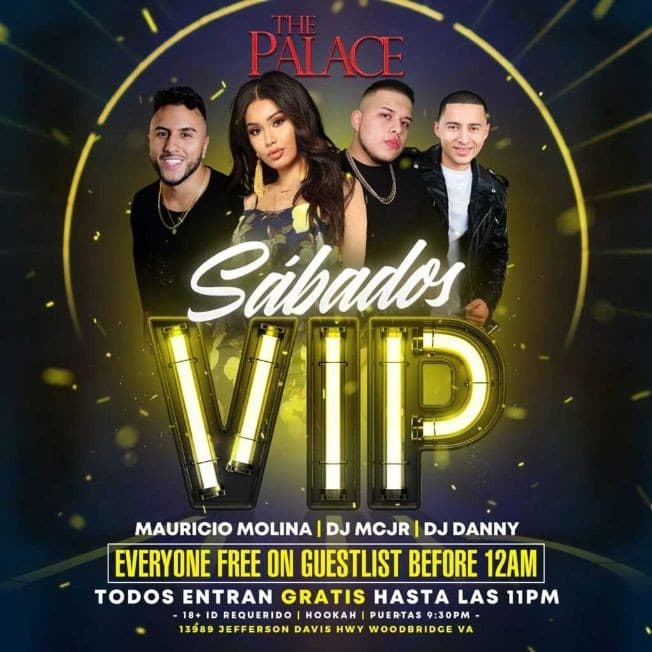 Event - Sabados VIP en The Palace Nightclub! - Woodbridge, Virginia - July 25, 2020 | concert tickets