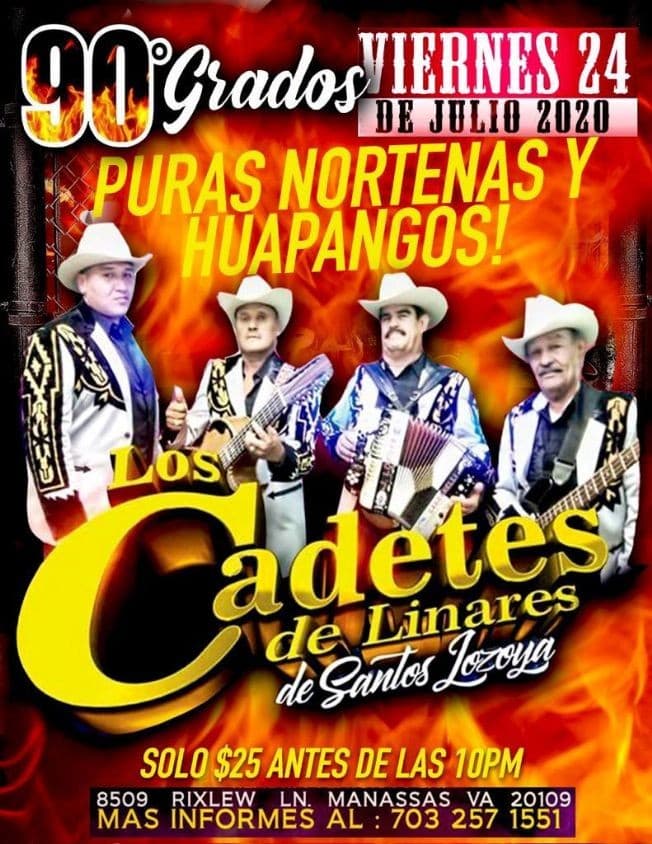 Event - Cadetes de Linares - Manassas, Virginia - July 24, 2020 | concert tickets