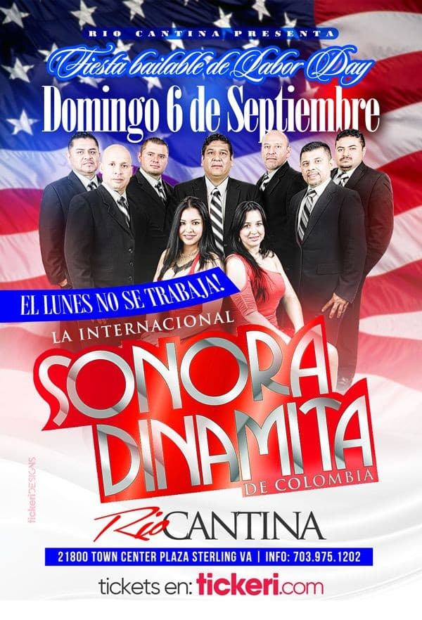 Event - Fiesta Bailable de Labor Day con La Sonora Dinamita de Colombia en Vivo! - Sterling, Virginia - September 6, 2020 | concert tickets