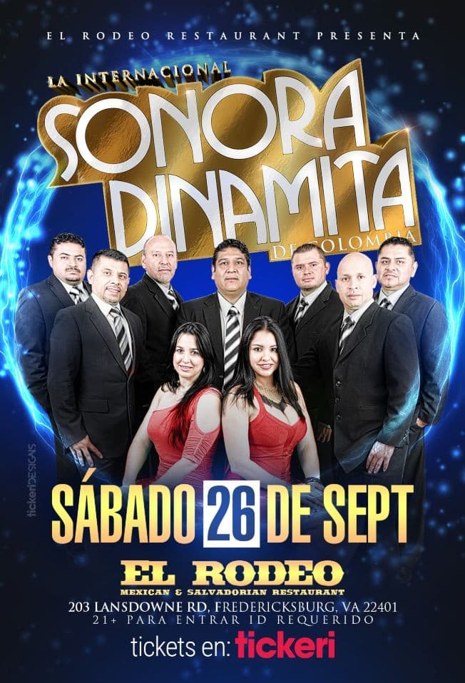 Event - La Sonora Dinamita de Colombia en Vivo! - Fredericksburg, Virginia - September 26, 2020 | concert tickets