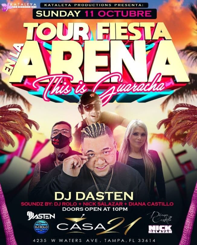 Event - DJ Dasten: Tour Fiesta en la Arena - Tampa, Florida - October 11, 2020 | concert tickets