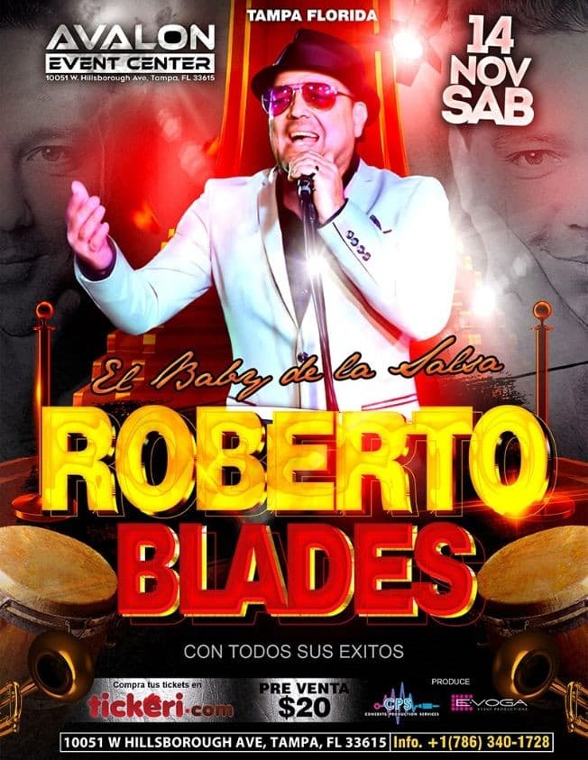 Event - Roberto Blades en Concierto - Tampa, Florida - November 14, 2020 | concert tickets