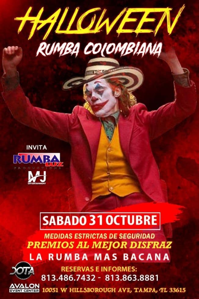 Event - RUMBA COLOMBIANA DE HALLOWEEN - Tampa, Florida - October 31, 2020 | concert tickets